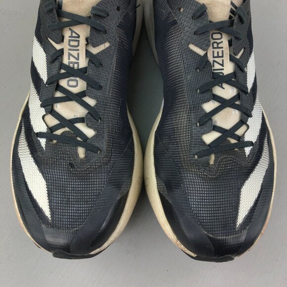Adidas Women's Size 9 Adizero Adios 8 Carbon Cloud White Black Running Sneakers - Picture 5 of 16